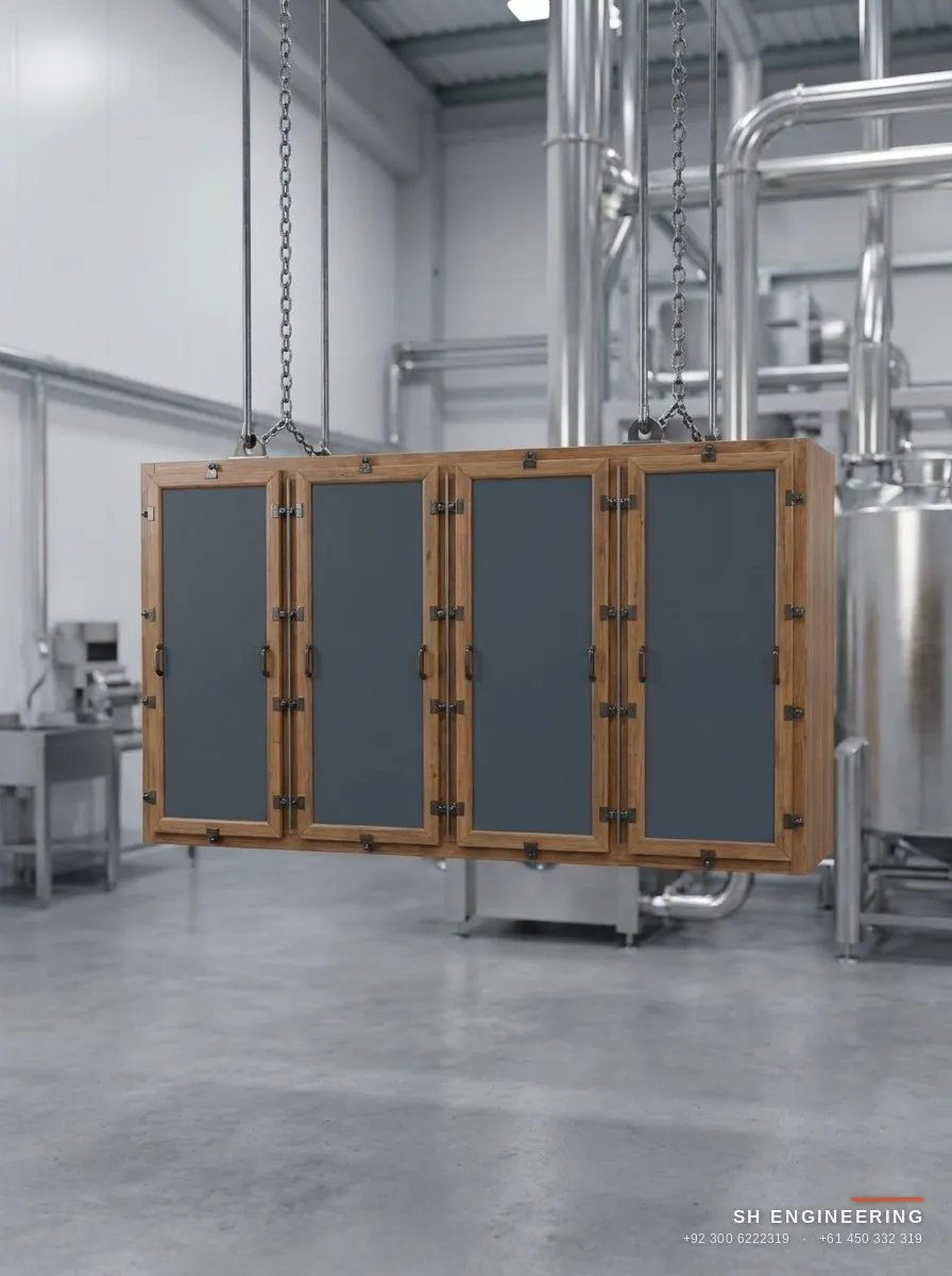 Six-section plansifter for flour grading